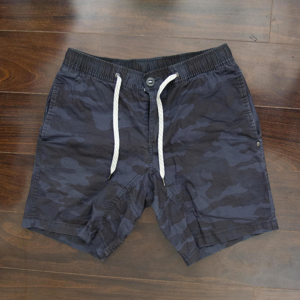Vuori Gray Camo Ripstop shorts